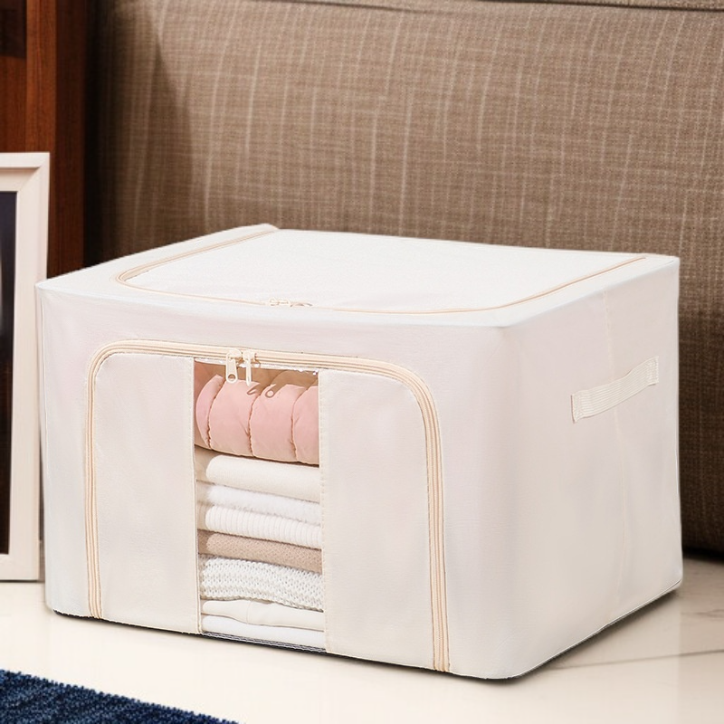 철골 대용량 두꺼운 수납함 가시 의류 수납함 단일창 수납함 투명 수납함