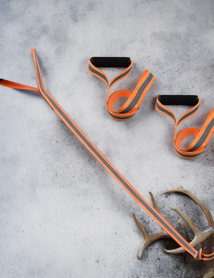 진흙길에서 차량 견인로프 사용 예시