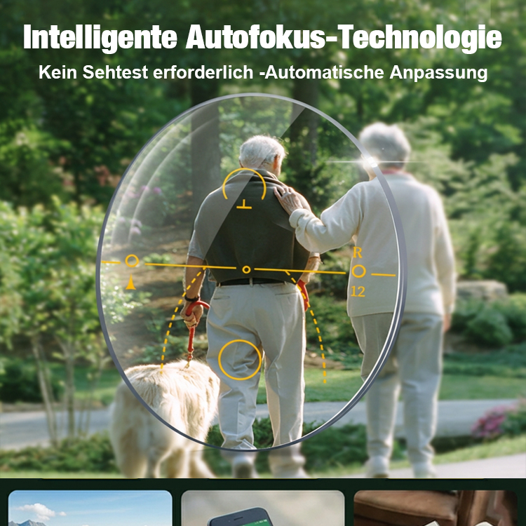 Intelligente multifokale Lesebrille für Damen und Herren, für Nah- und Fernsicht