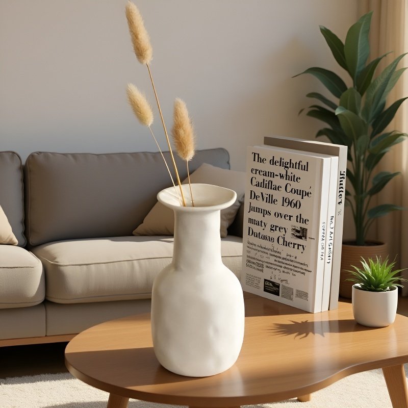 Dekorativní černobílá váza z keramiky