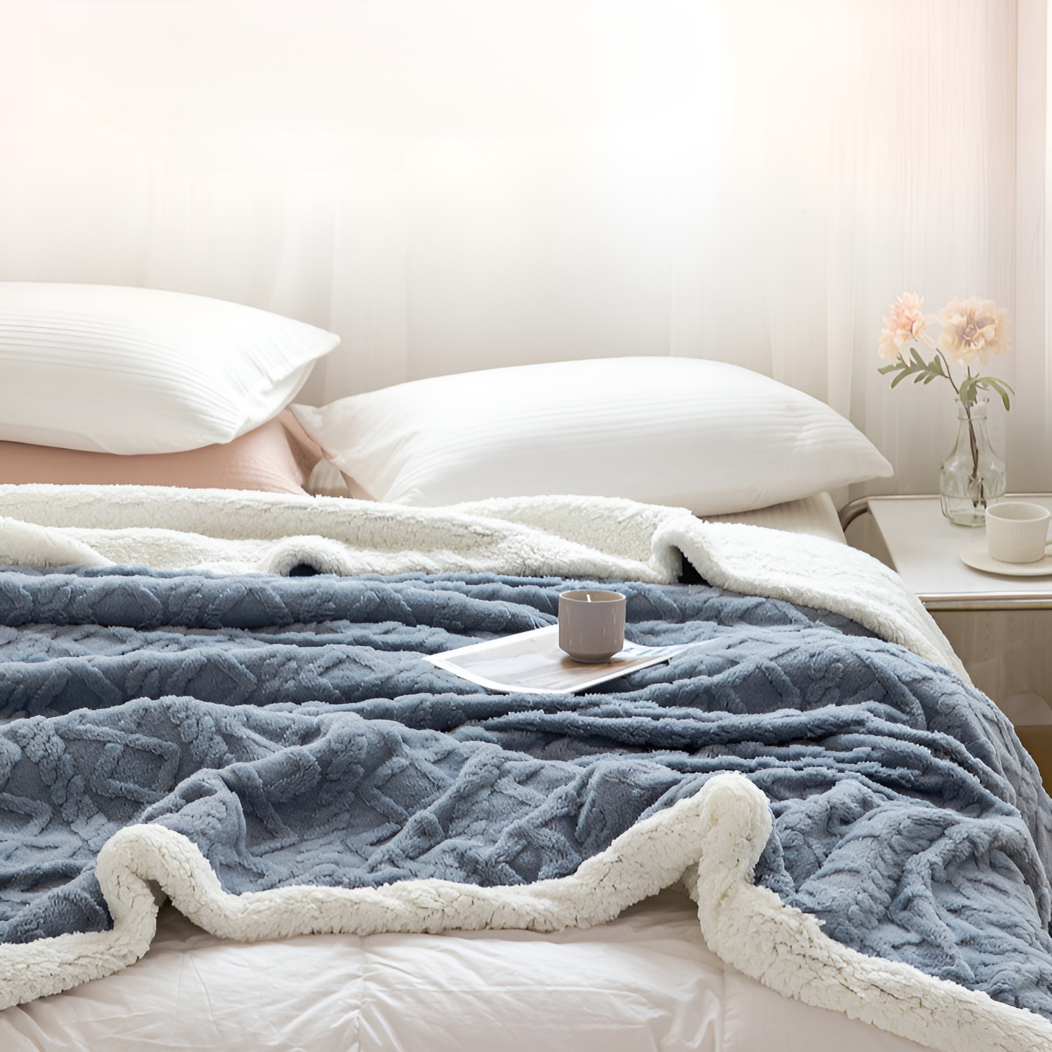 四季法拉絨蓋毯