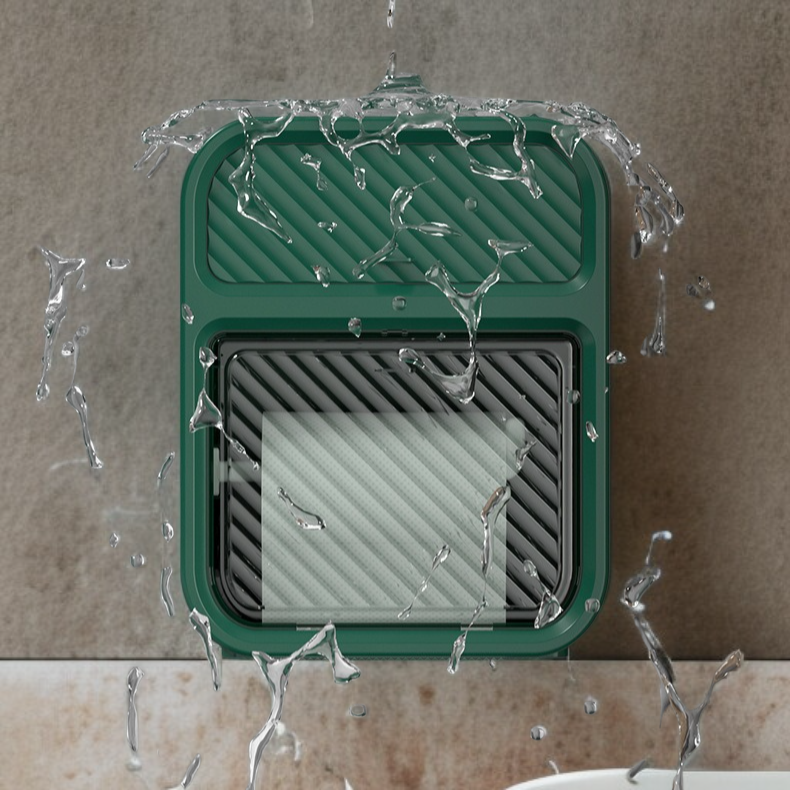 Drill-free installation bathroom tissue holder