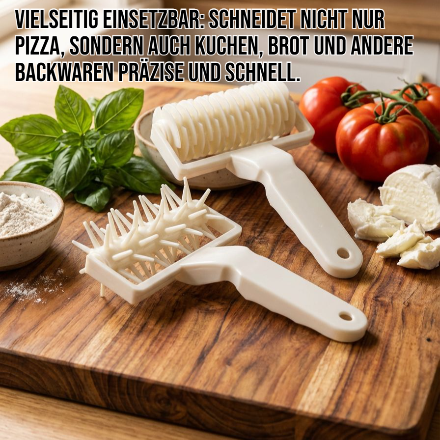 Küchenpizza-Netzrollenschneider für perfekte Pizzanetze