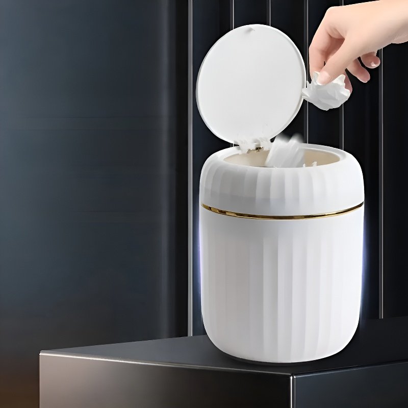 미니 식탁용 데스크탑 누름식 휴지통