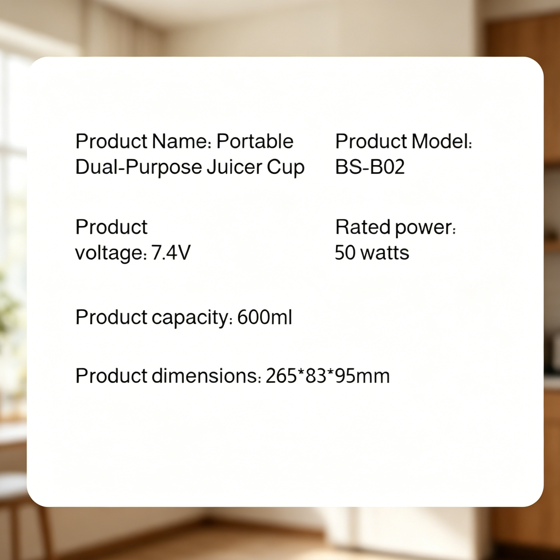 Usb Rechargeable Juicing Cup Home Portable Small Cordless Juicer