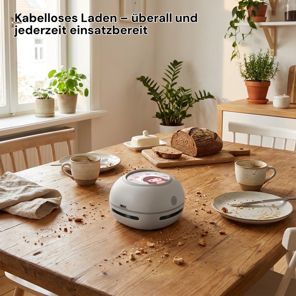 Tischstaubsauger Wiederaufladbar Handstaubsauger mit großer Saugkraft