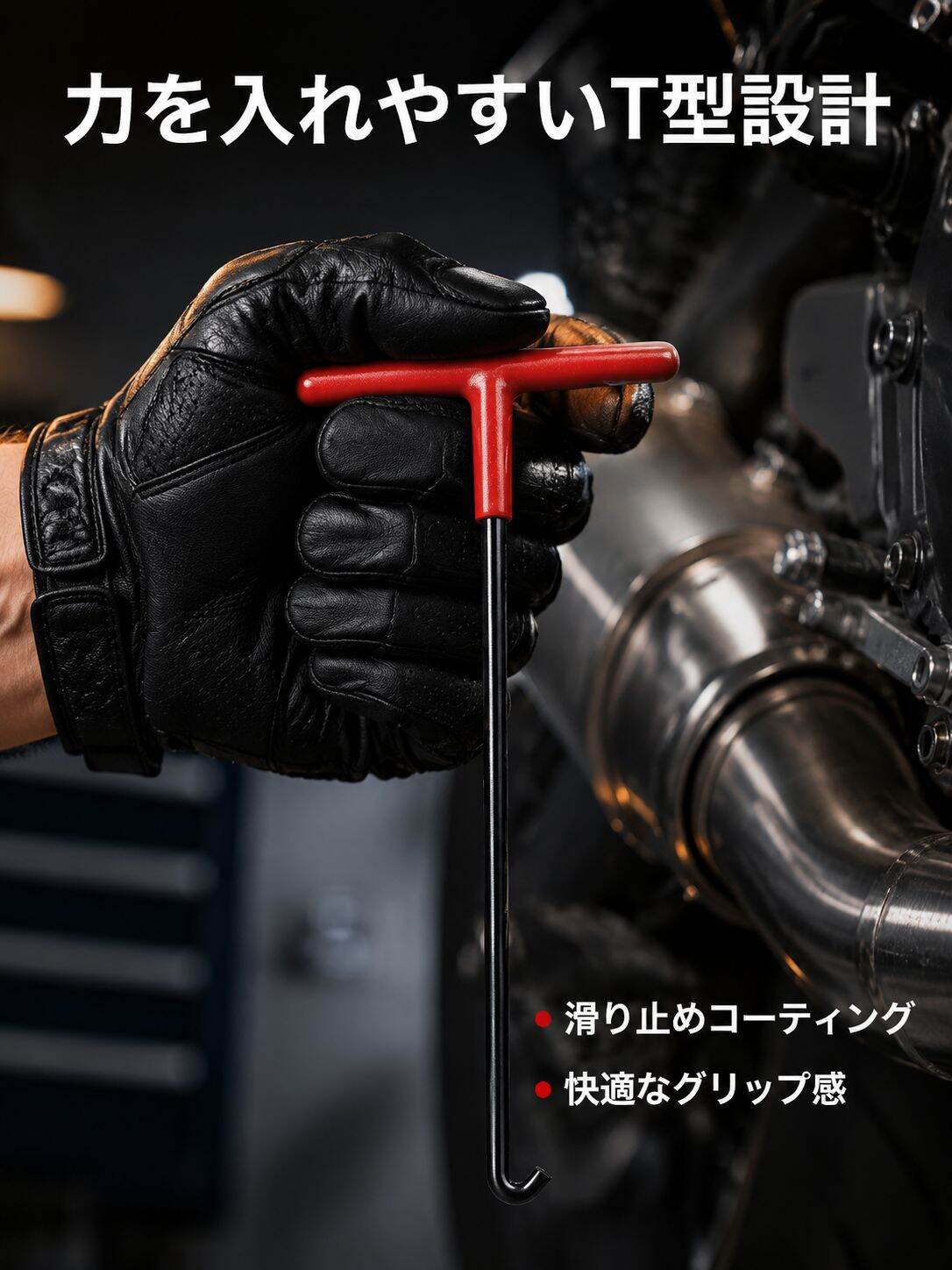 T型スプリングフック バイク用エキゾーストスプリングフック パーツセット