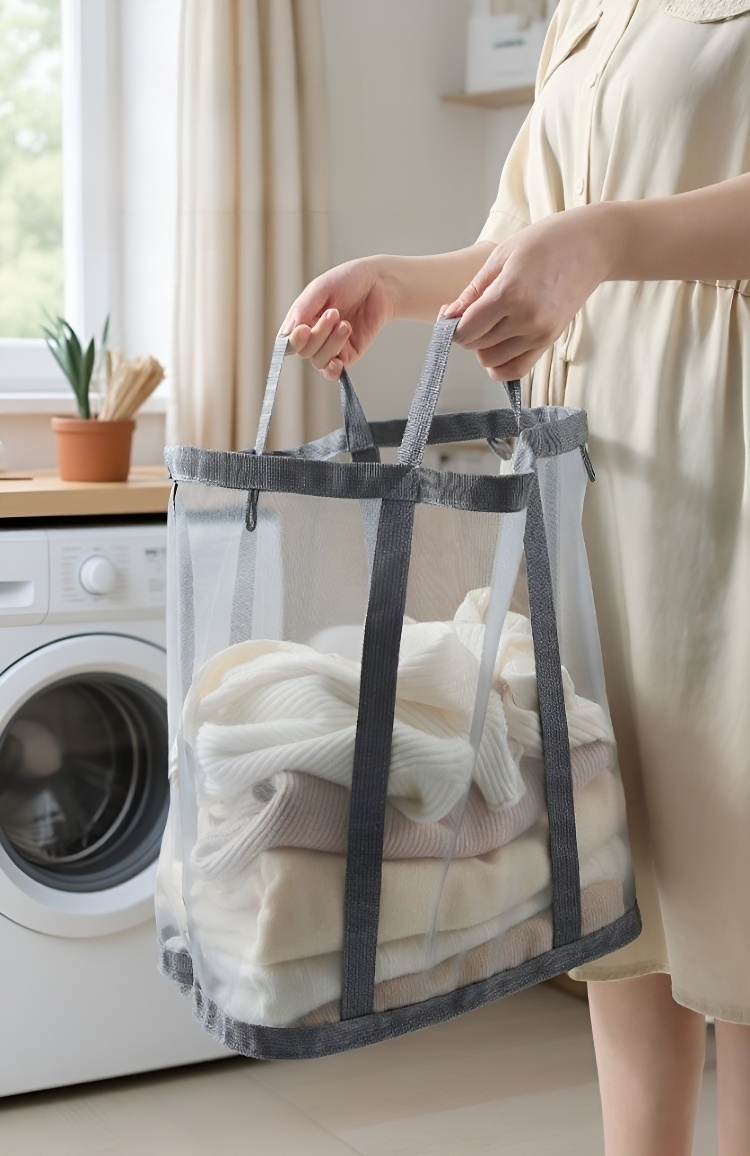 تركيب سلة غسيل شبكية على جدار الحمام