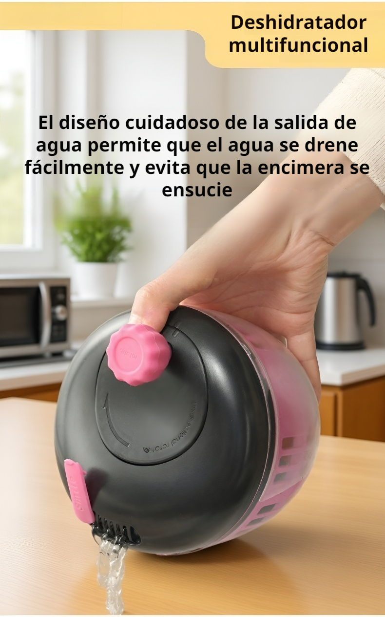 Escurridor manual con diseño ergonómico