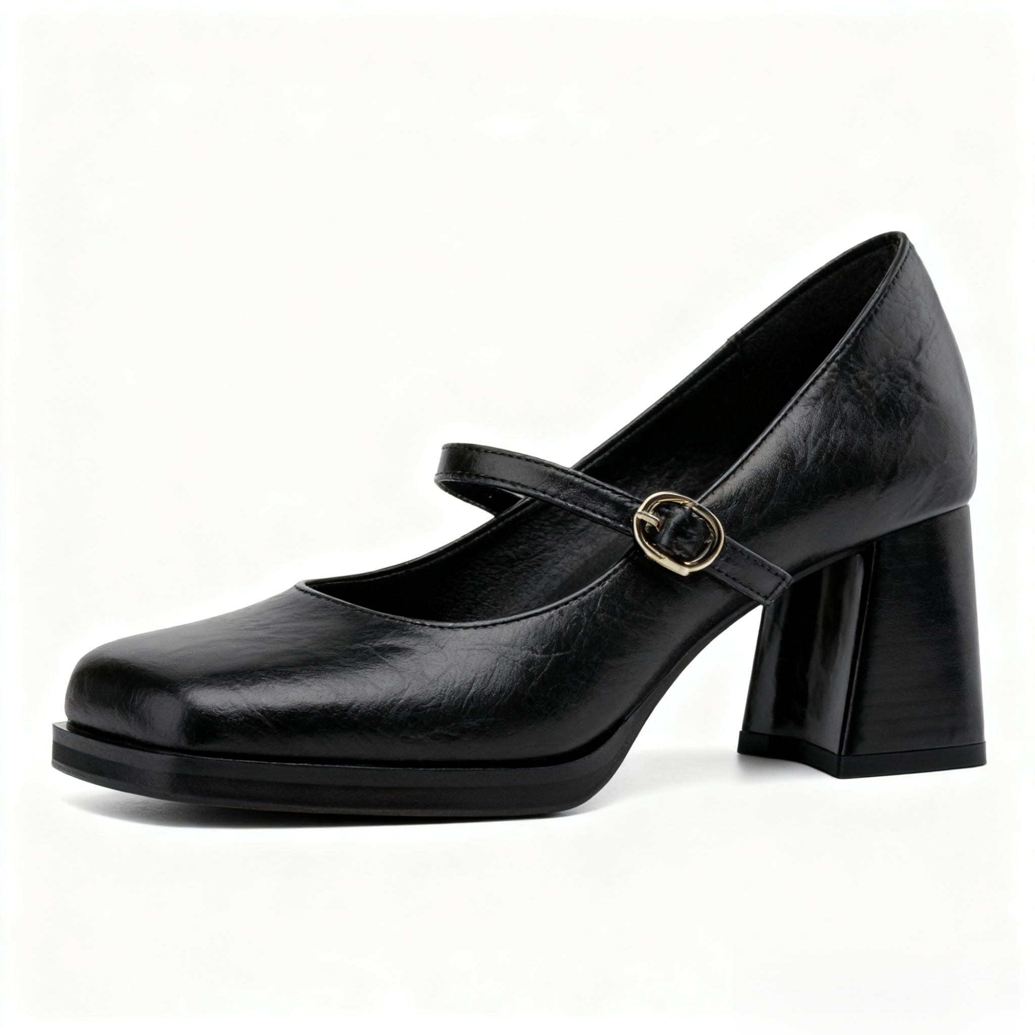 여성용 라운드 투 싱글 슈즈 전체 모습