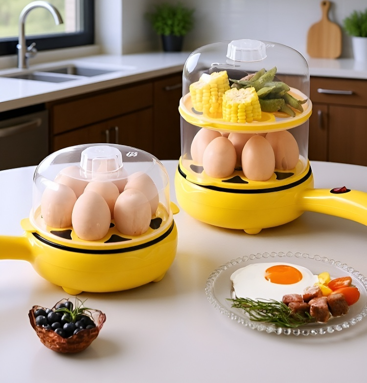 아침 식사용 빠른 계란 프라이팬