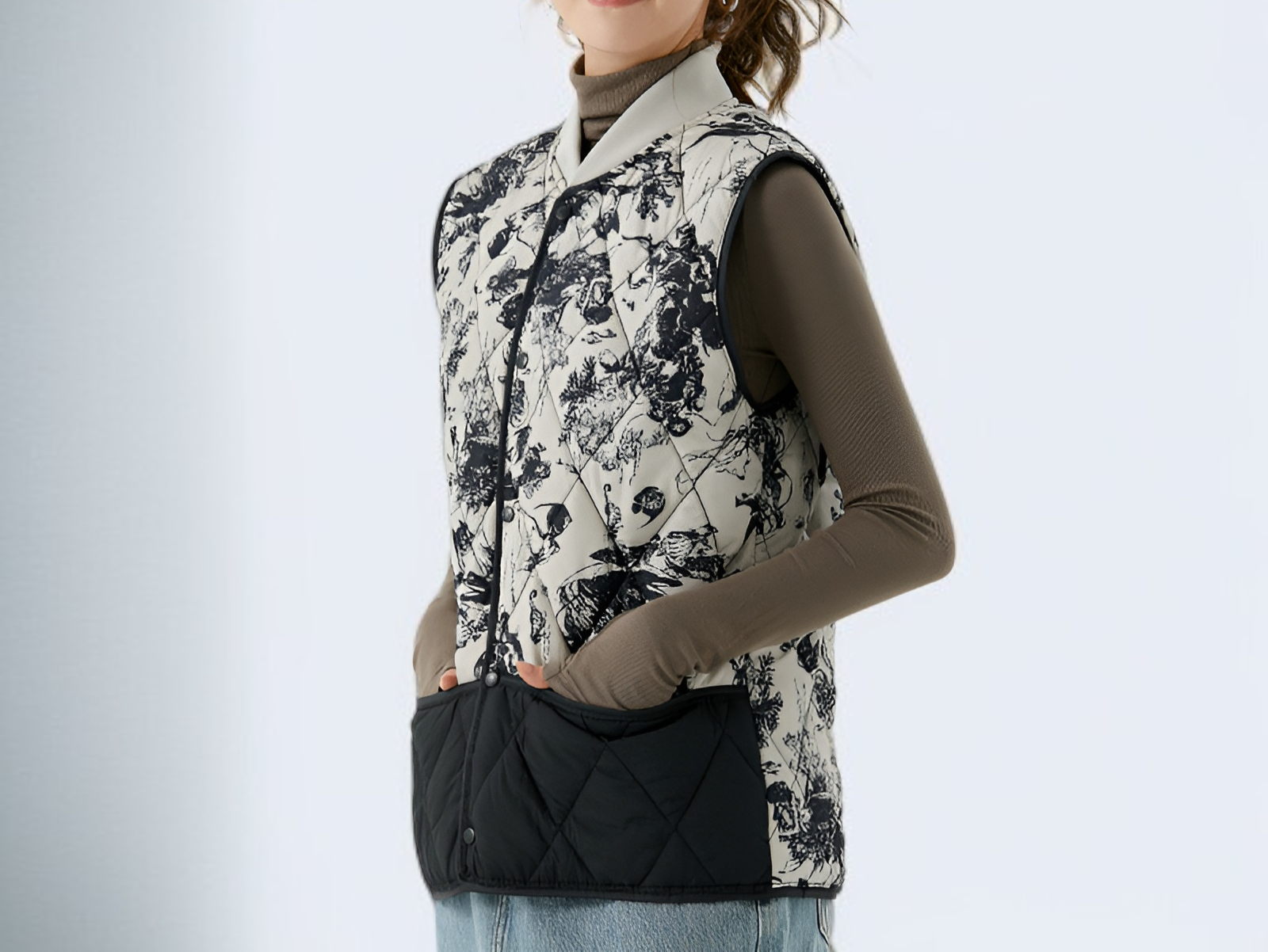 秋冬にぴったりな防寒コットンベスト