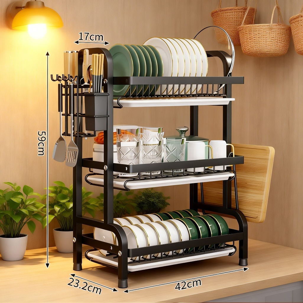 ชั้นวางสำหรับวางจานชามในครัว