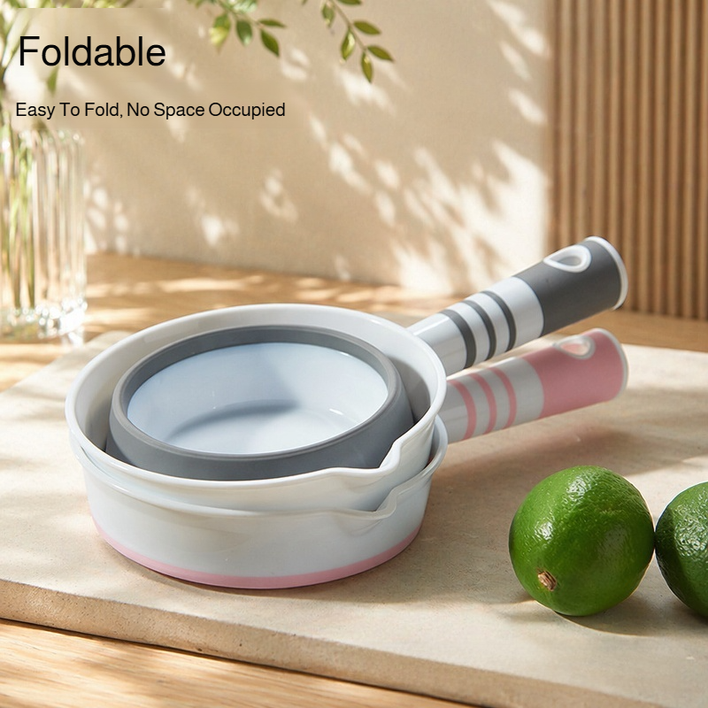 Foldable Multi-Functional Hanging Silicone Ladle