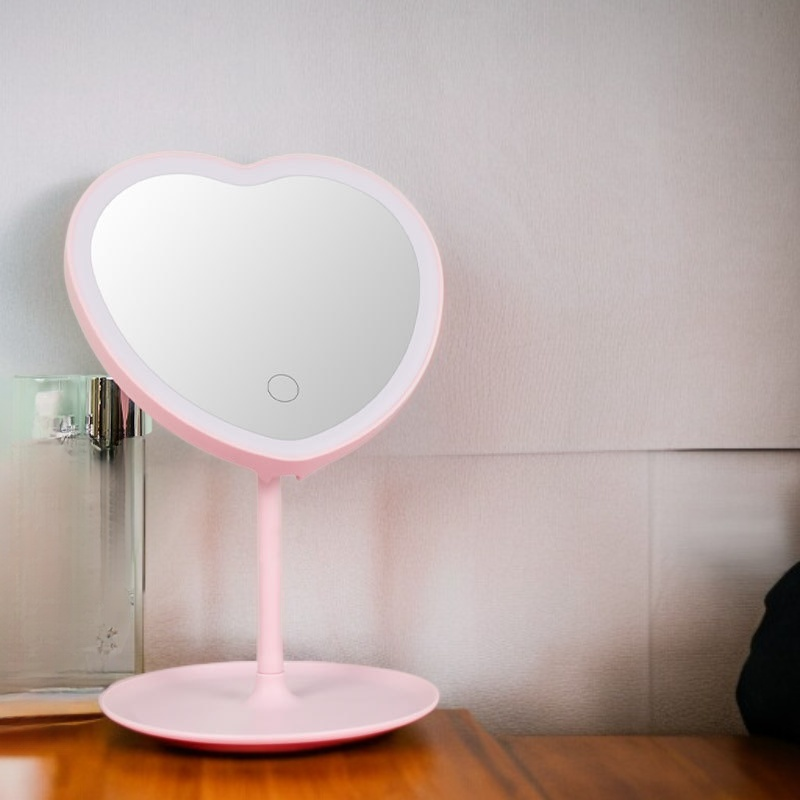 거울 화장 거울 빛 가득한 뷰티 거울