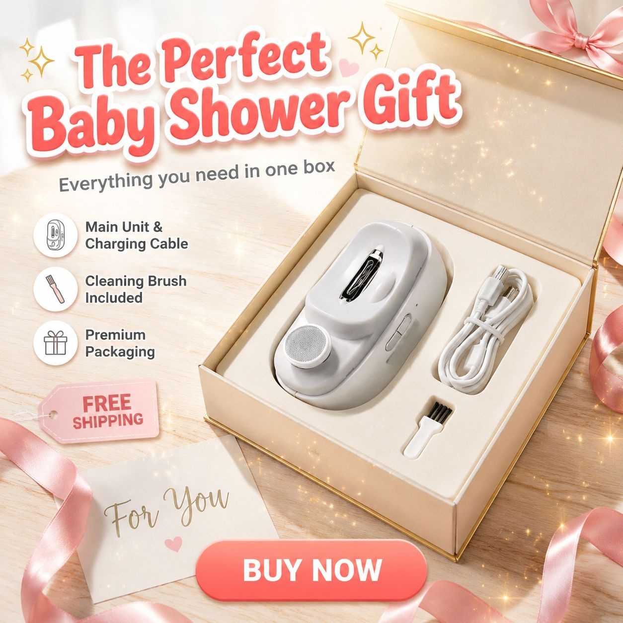 Baby-Friendly Automatic Rechargeable Nail Clipper and Portable Nail Grinder Set