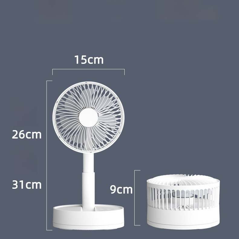 Portable silent desktop fan