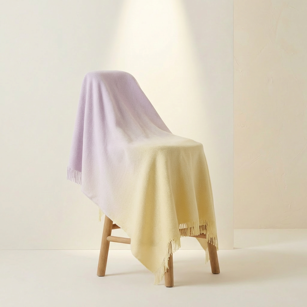 Manta suave de tonos degradados