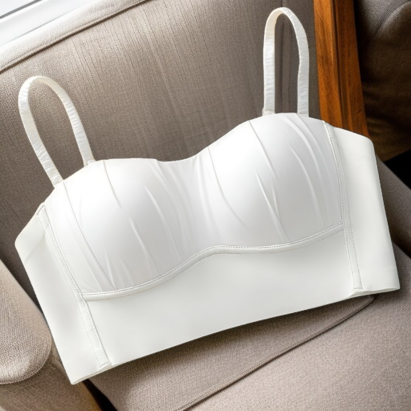 حمالة صدر بدون حمالات مع وسادة صدر ثابتة وخفيفة