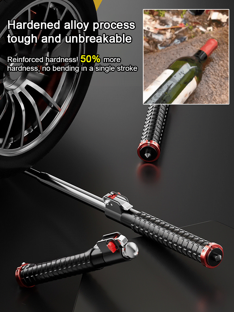  Automatic Telescopic Self-Defense Stick & Trekking Pole