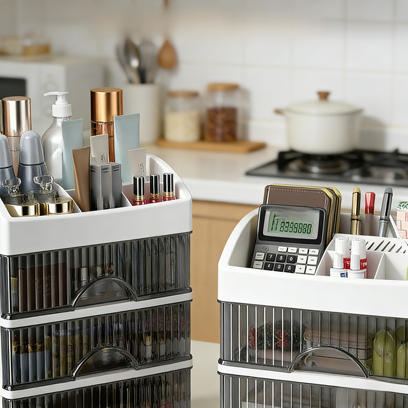 桌面抽屜收納盒化妝品櫃