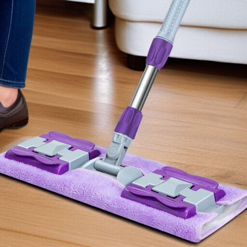 가정용 불량 플랫 밀대 10년 내구 건습 겸용 천 슬래브 밀대 깨끗한 나무 바닥 밀대