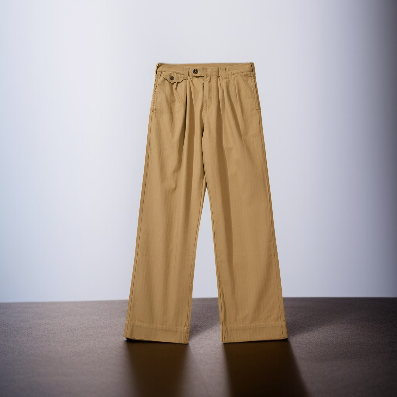 4ポケットプリーツカジュアルパンツ