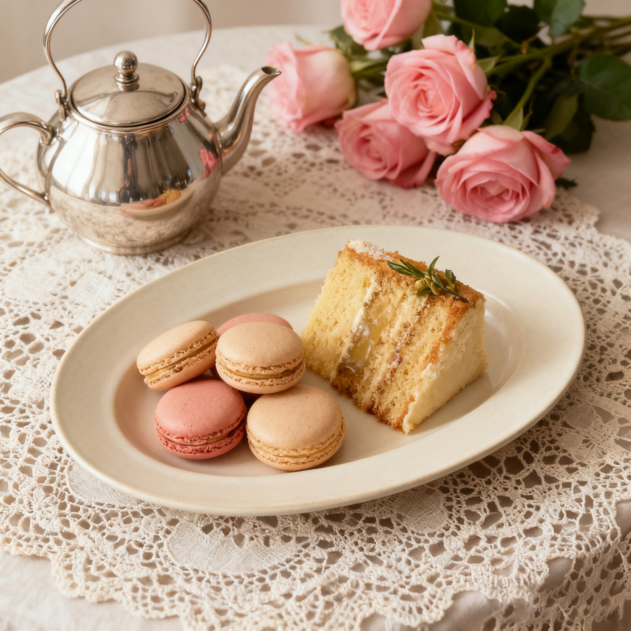 Servierplatte oval und lang in Cremeweiß