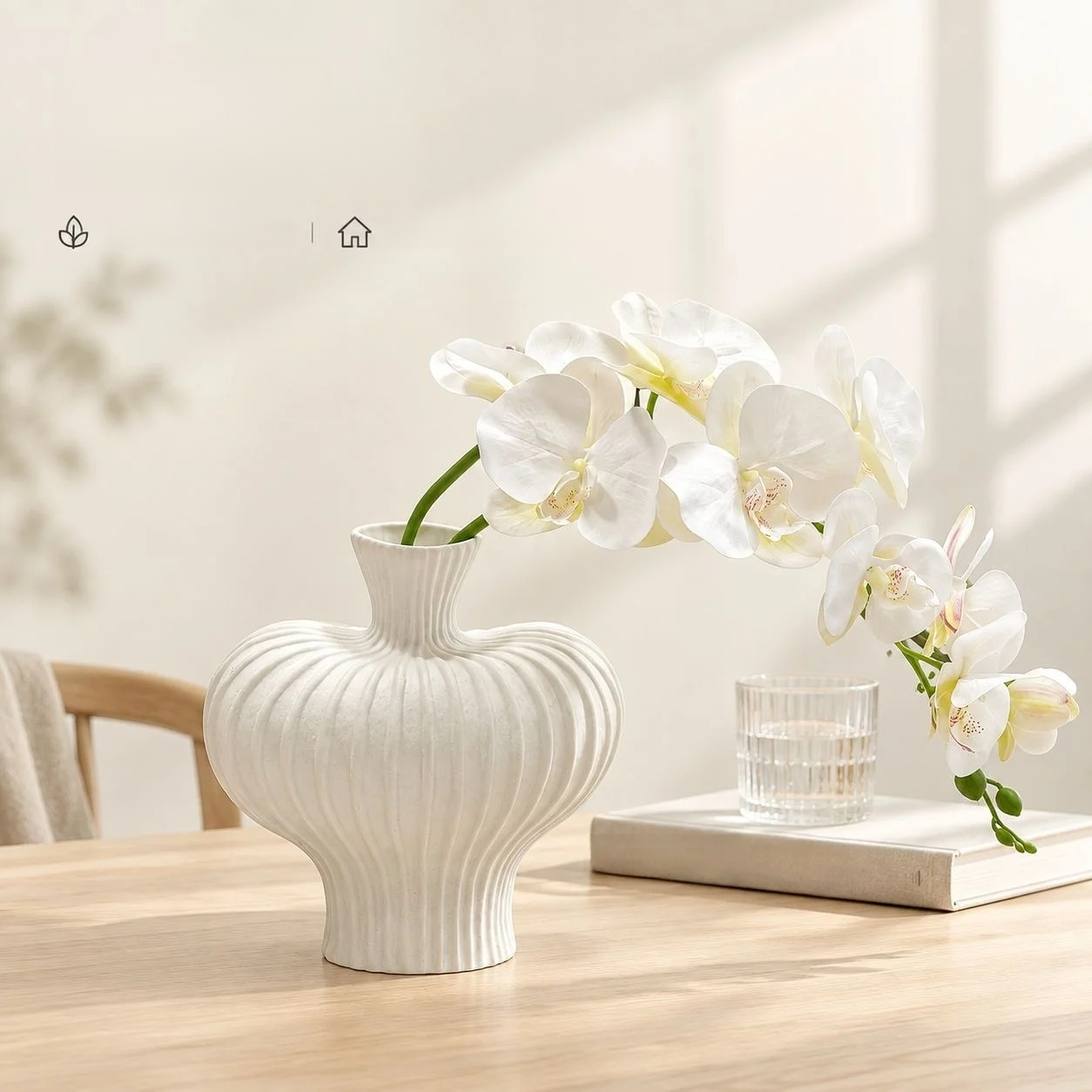 Small flower desk ornament for a cozy workspace