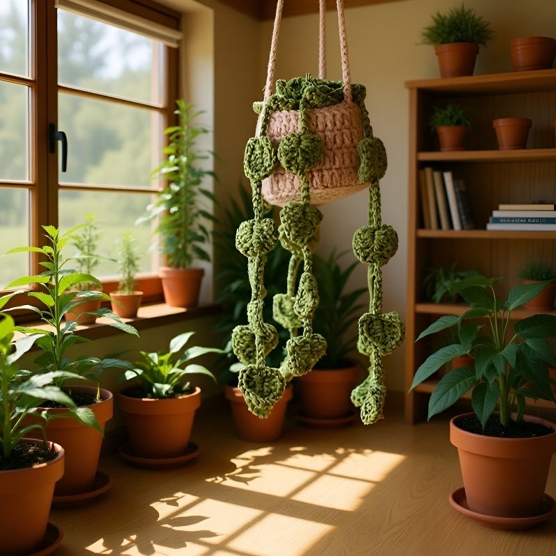 직조 마감 식물 자동차 펜던트