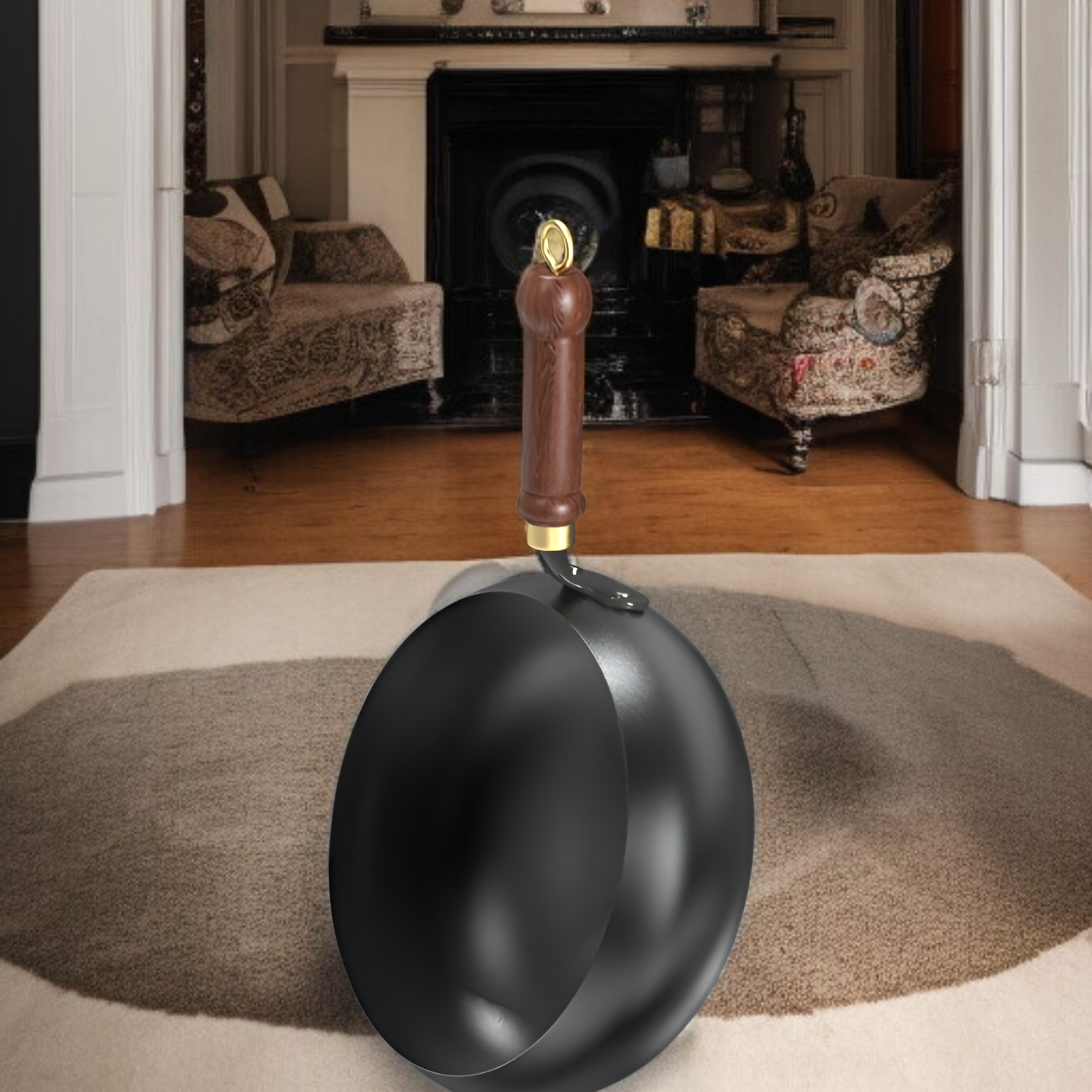 古代の大きな腹鍋張丘ノンスティック鉄鍋小さなフライパン炒めシチュー24CM小さな鉄鍋