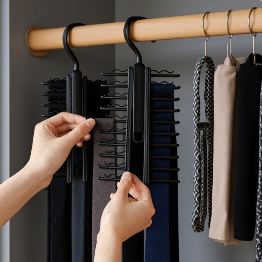 簡単に取り付けできる収納ラック