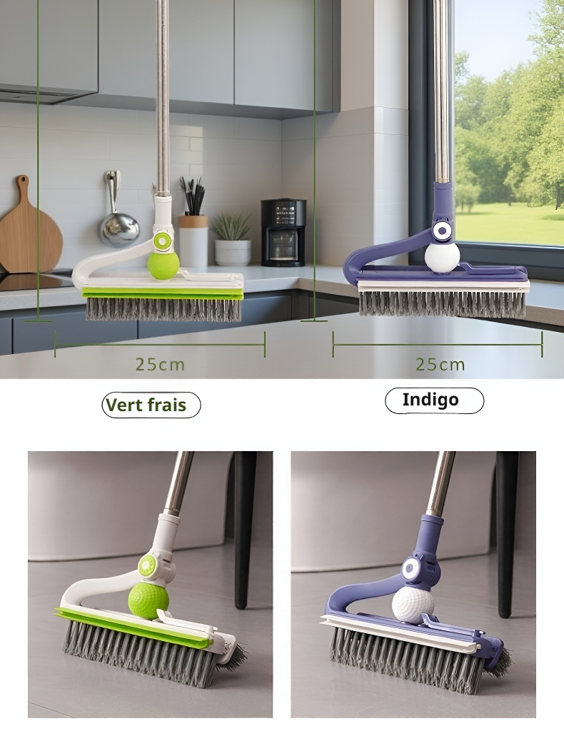 Brosse ergonomique pour nettoyage efficace