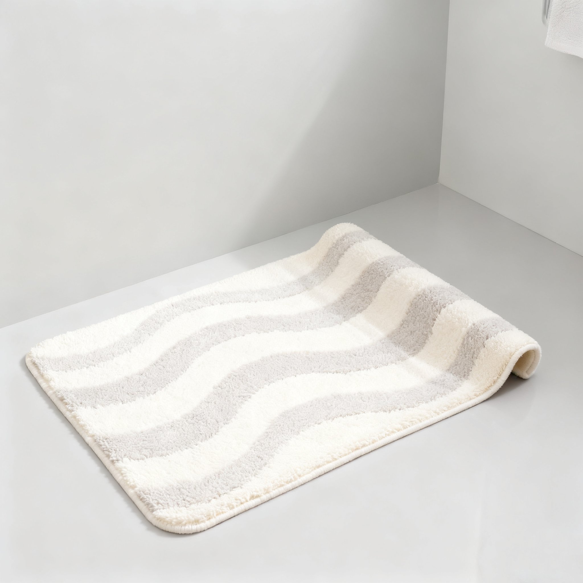 พรมห้องน้ำสไตล์มินิมอล (แพ็คคู่ 2 ชิ้น)