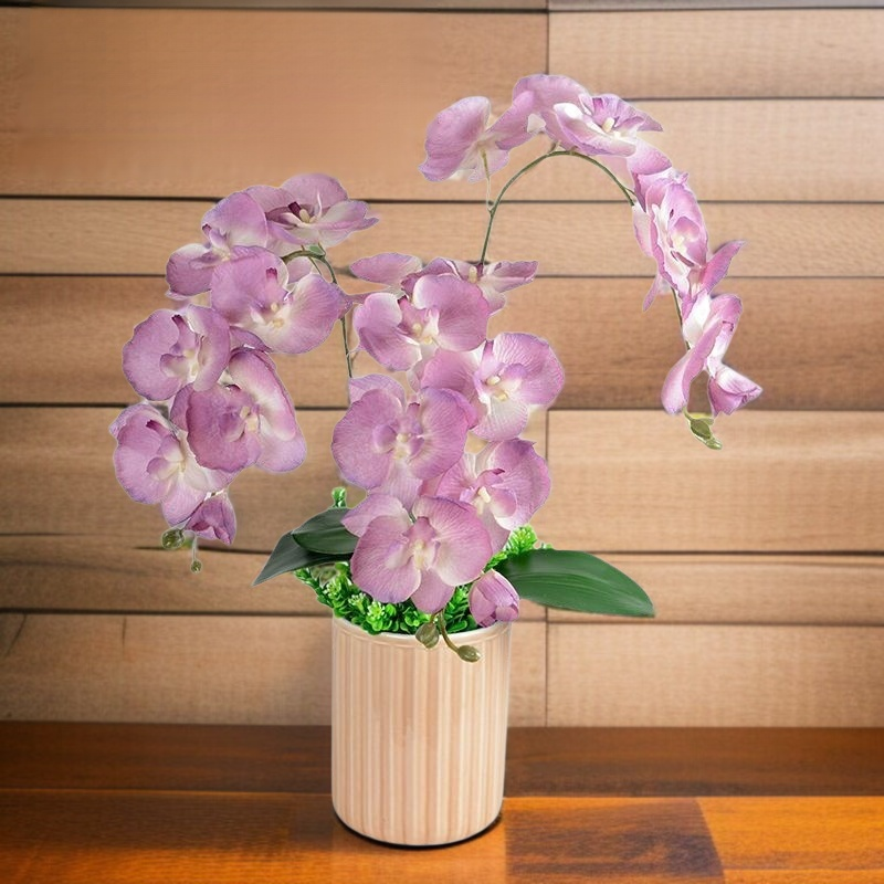 Eight single-branch dummy flowers of Phalaenopsis orchid