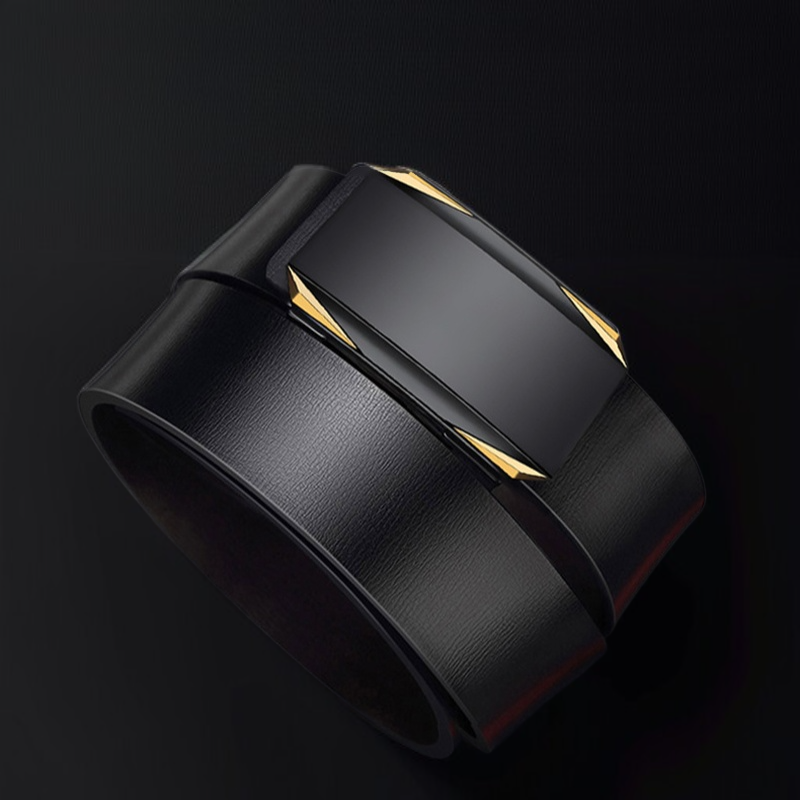 비즈니스 캐주얼 남성 벨트 중장년 남성 자동 버클 벨트 소가죽 모조 가죽 비즈니스 캐주얼 남성 벨트