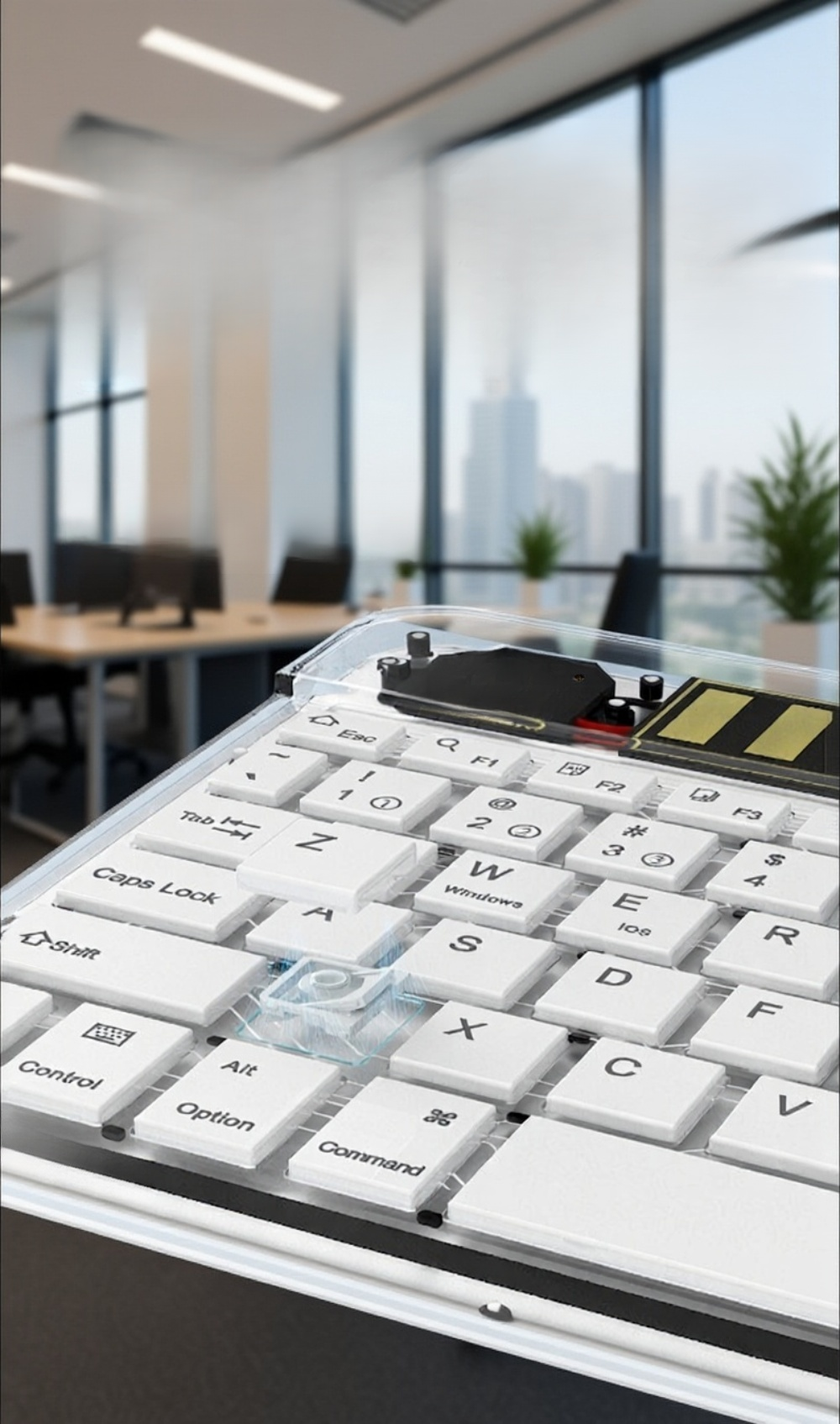 ワイヤレス接続可能なキーボードのイメージ