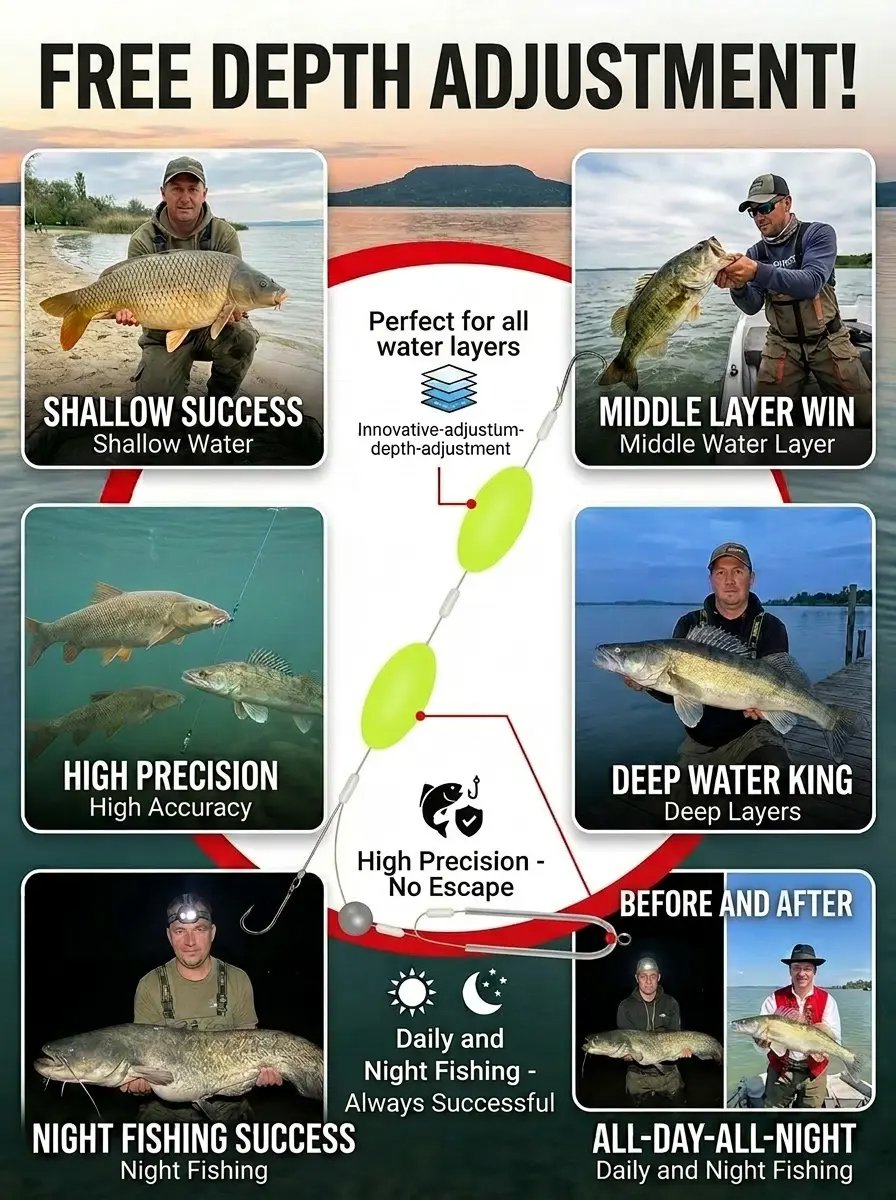[Say Goodbye to Snagging, Effectively Increase Fish Catch Rate] New Reverse Bottom Double Hook