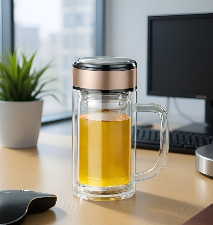 Taza de doble pared aislante para café