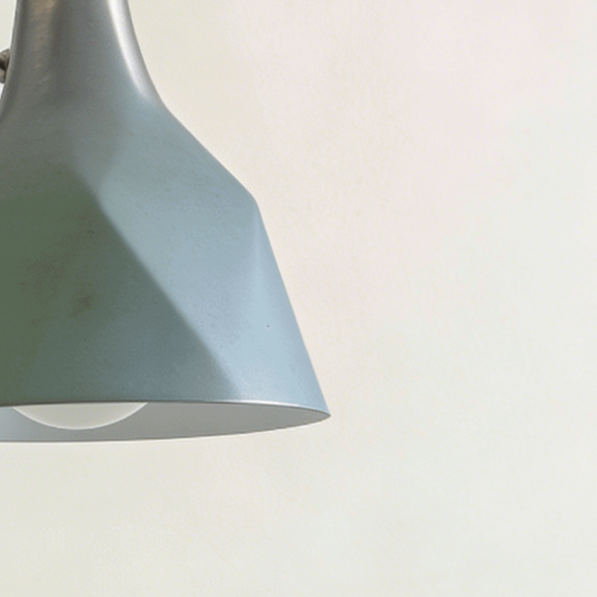 Minimalist Blue Bedroom Wall Light