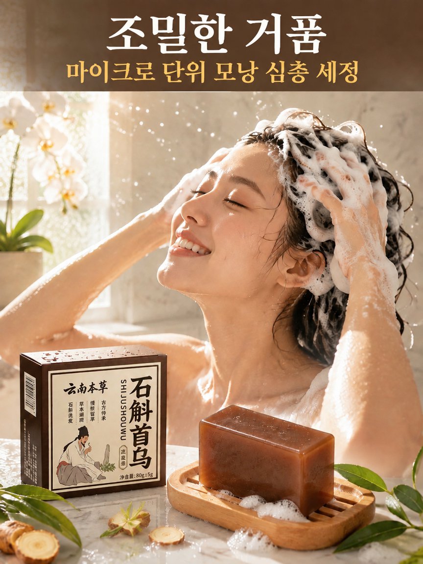 석곡하수오 샴푸 비누