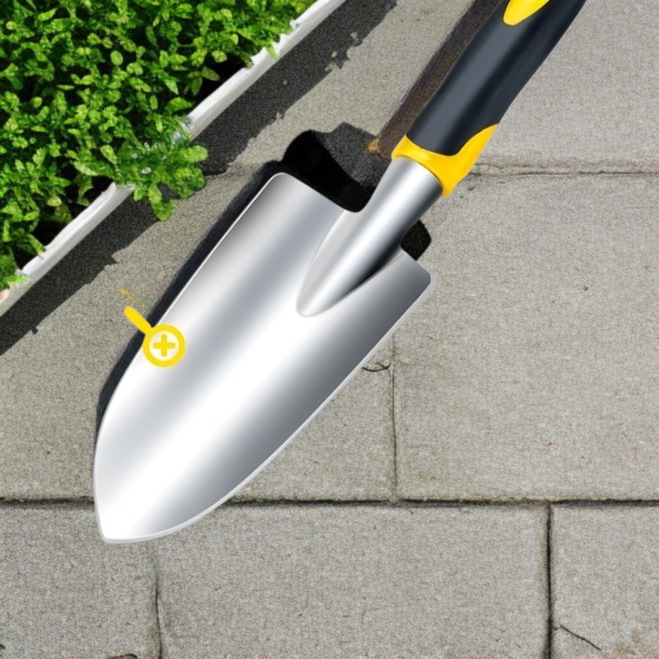 バルコニー鉢植えガーデニングツールアルミ合金植栽シャベル除草緩い土壌花シャベル熊手掘削ツール花栽培に不可欠なガーデニングシャベル