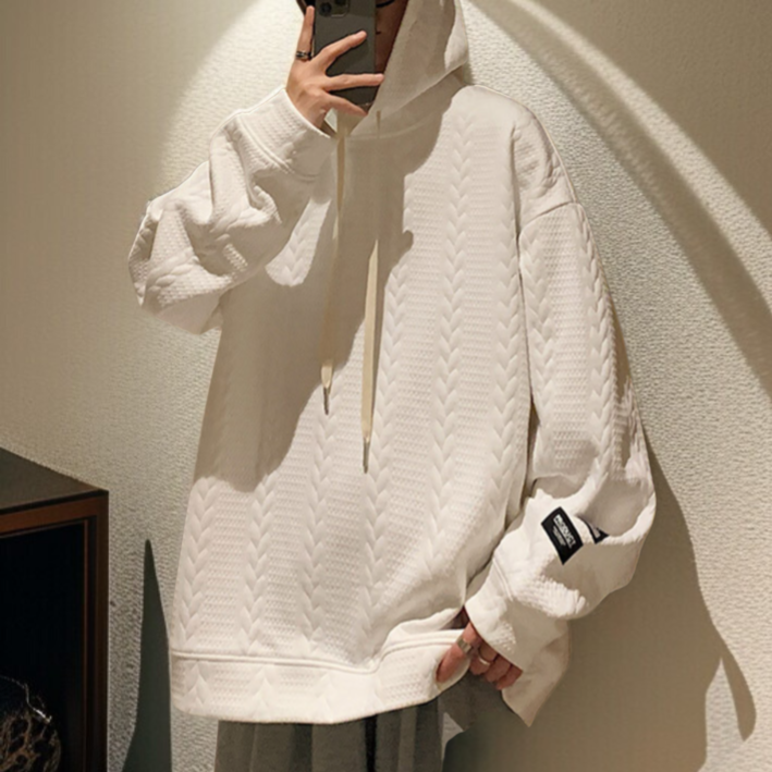 フード付きスウェットシャツメンズ春ルーズカジュアル長袖トレンディブランドオーバーサイズ秋カップルコート