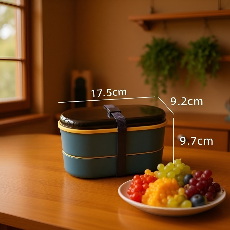  Portable Food-Grade PP School Lunch Box for Students