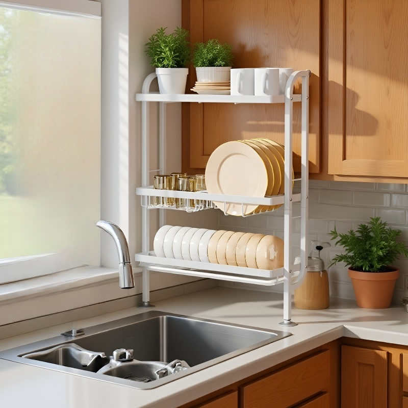 Wieszak na naczynia kuchenne bez wiercenia