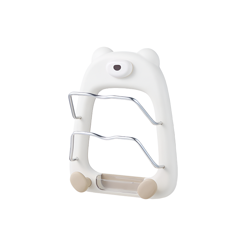 Soporte de tapas de ollas con ventosa para almacenamiento multicapa en el hogar