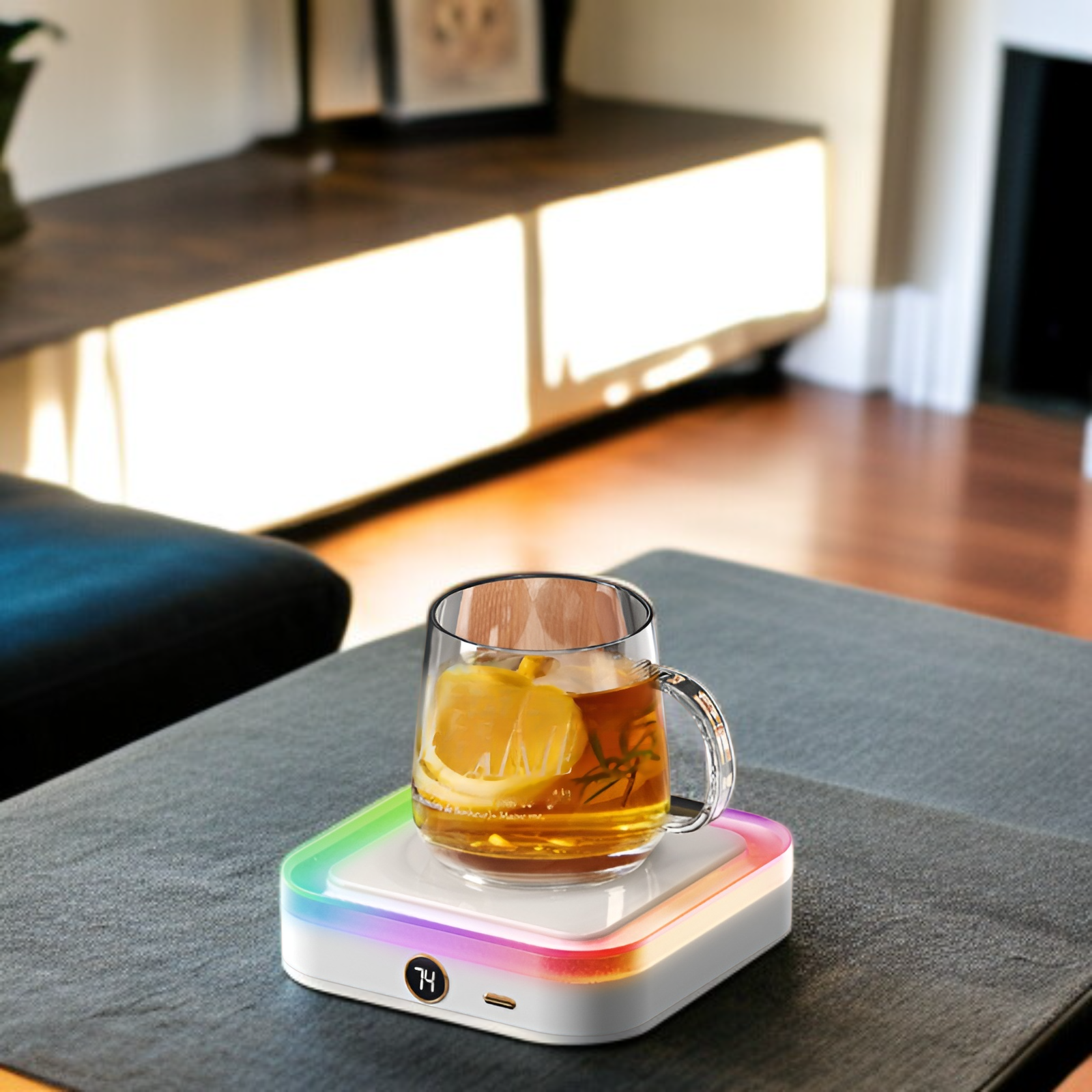 Calentador de tazas multifuncional para varias bebidas, recomendado como regalo de Navidad