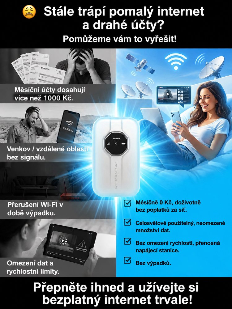 Pouze za 1090 Kč získáte doživotní neomezenou bezplatnou satelitní Wi-Fi