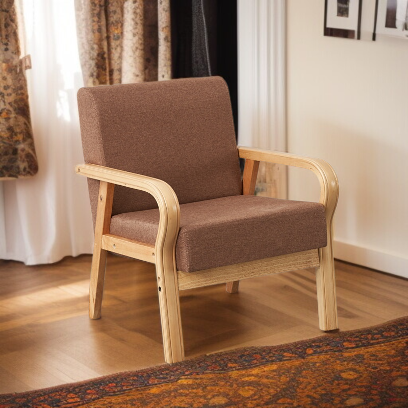 Mini-Einzelsofa für Wohnzimmer, Schlafzimmer und Mietwohnung, einfaches kleines Sofa