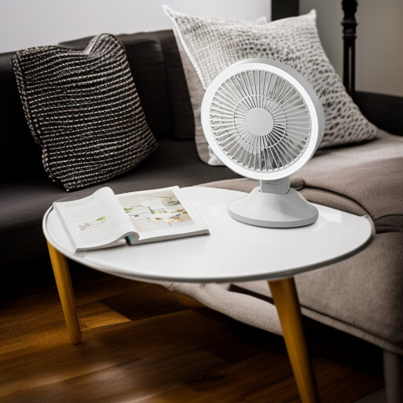 多機能携帯型小型扇風機 折りたたみ卓上扇風機 ムードライト・吊り下げライト付き